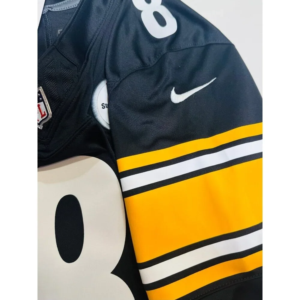 Aaron Rodgers Pittsburgh Steelers Nike Vapor F.U.S.E Home Black Jersey Sz Large - Picture 6 of 11